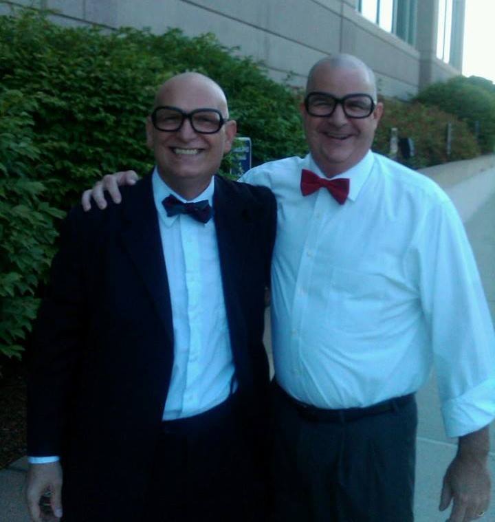 Mike Conrad and Jeff Hoyland together after Jeff returned to work